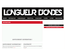 Tablet Screenshot of longueurdondes.com